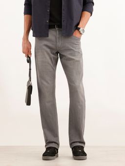 WROGN - Grey Subtle Wash Straight Fit Denim Jeans