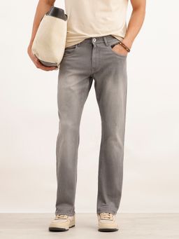 WROGN - Grey High Fade Straight Fit Denim Jeans