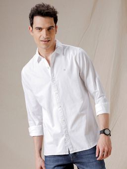 WROGN - Solid White Classic Cotton Shirt