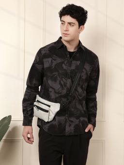 WROGN - Black Abstract Slim Fit Aop Shirt