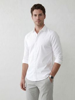 WROGN - White Smart Casual Shirt with Sleek Elevated Style
