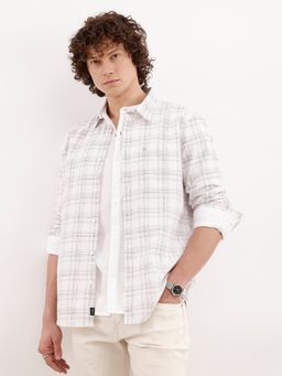 WROGN - White Checkered Slim Fit Shirt