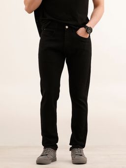 WROGN - Black Solid Slim Fit Denim Jeans