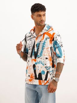 WROGN - Multi-Color Regular Fit Aop Hoodie