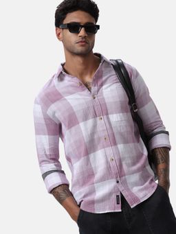 WROGN - Pink Slim Fit Checked Shirt