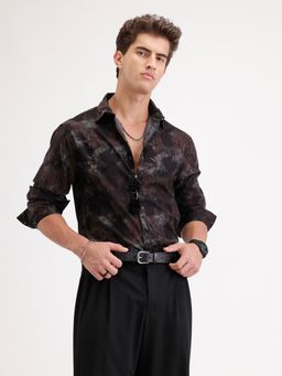 WROGN - Multi-Color Comfort Fit Full Sleeve Aop Shirt