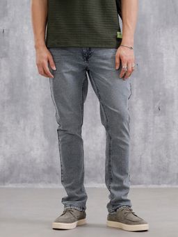 WROGN - Blue Heavy Fade Straight Fit Jeans