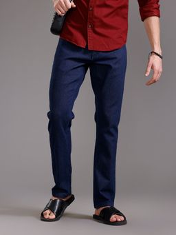 WROGN - Blue Men’S Jeans Casual Slim Fit Denim