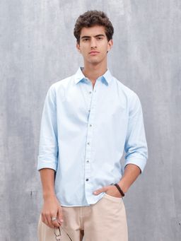 WROGN - Blue Men Casual Slim Fit Shirt