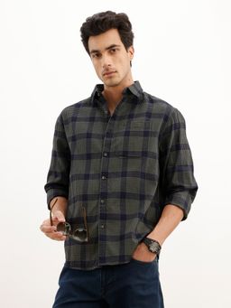 WROGN - Green Comfort Fit Checkered Shirt