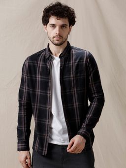 WROGN - Black Double Check Casual Shirt