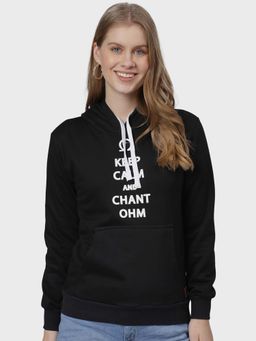 Campus Sutra - Black Printed Sweatshirt
