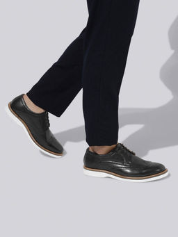 Neeman's - Mens Black Luxe Brogues