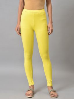 W - Yellow Solid Tights