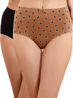 Nykd by Nykaa - Pack Of 2 Cotton Full Brief with Anti odor-NYP015 - Multi-Color