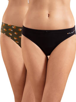 Nykd by Nykaa - Pack Of 2 Cotton Bikini with Anti odor-NYP013 - Multi-Color
