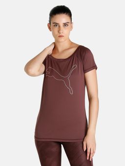 Puma - Train Favourite Jersey Cat Women Purple T-shirt