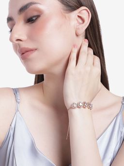 Estele - Rose Gold Plated CZ Precious Pears Bracelet for Women