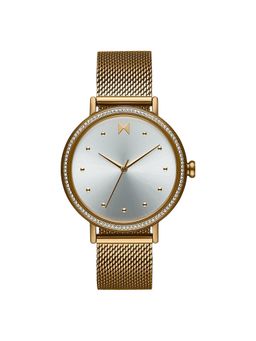 MVMT - Crystal Dot Quartz Silver Round Dial Womens Watch - 28000131-D