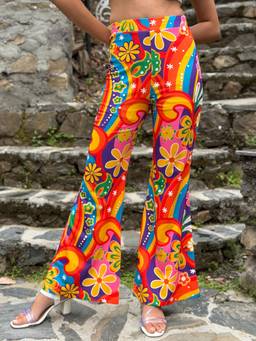 Tandul - Women Multi-Color Vibrant Floral Print Trouser