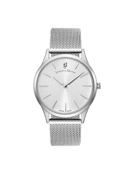 Jacques Du Manior - Emotion Swiss Made Analogue Silver Round Dial Womens Watch- Em.01