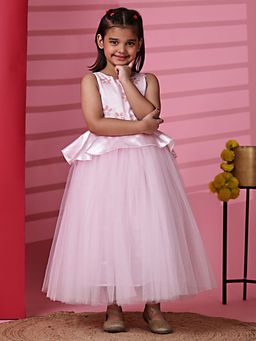 Toy Balloon Kids - Girls Pink Polyester Gown