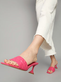 RSVP by Nykaa Fashion - Pink Step On Quilts Stilettos