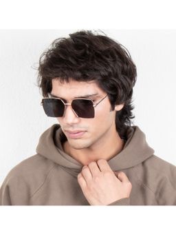 TED SMITH - Iconic Square Polarized Black Sunglasses for Mens Womens