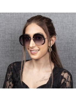 TED SMITH - Iconic Square Uv Protection Black Sunglasses for Mens Womens