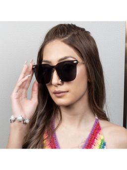 TED SMITH - Iconic Square Uv Protection Grey Sunglasses for Mens Womens