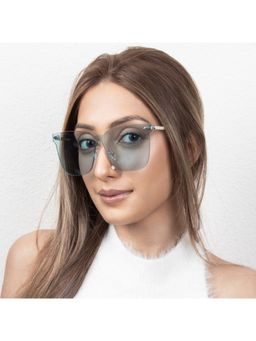 TED SMITH - Iconic Square Uv Protection Blue Sunglasses for Mens Womens