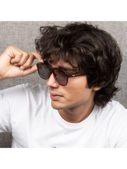 TED SMITH - Iconic Aviator Uv Protection Grey Sunglasses for Mens Womens