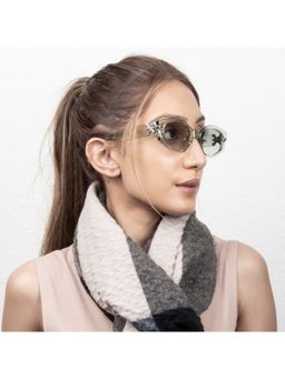 TED SMITH - Iconic Cat Eye Uv Protection Green Sunglasses for Womens