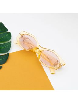 TED SMITH - Iconic Cat Eye Uv Protection Brown Sunglasses for Womens