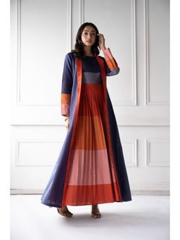 Label Rishmaan - Jane Multi-Color Dress with Jacket (Set of 2)