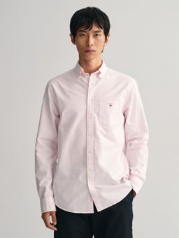 GANT - Men Regular Oxford Pink Stripes Button Down Shirt