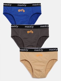 mackly - Boys Printed Briefs (Pack of 3)