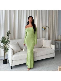 PARTIQ - Solid Full Sleeves Maxi Dress