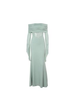 PARTIQ - Solid Full Sleeves Maxi Dress