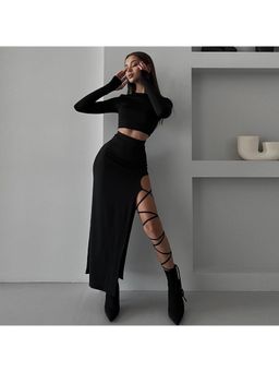 PARTIQ - Solid Full Sleeves Co-Ord (Set of 2)