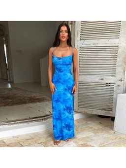 PARTIQ - Floral Sleeveless Maxi Dress