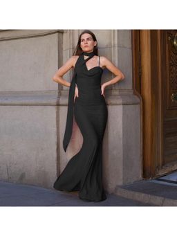 PARTIQ - Solid Sleeveless Maxi Dress