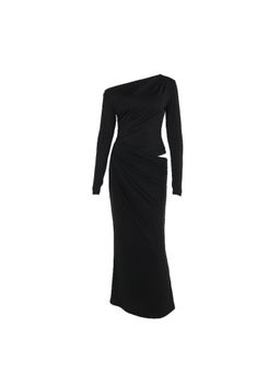 PARTIQ - Solid Full Sleeves Maxi Dress