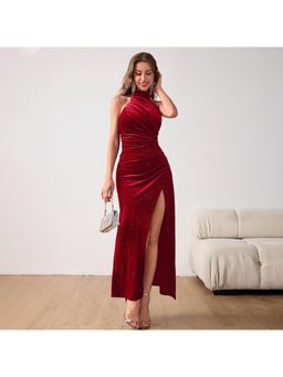 PARTIQ - Solid Sleeveless Maxi Dress