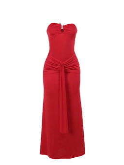 PARTIQ - Solid Sleeveless Maxi Dress