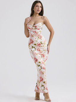 PARTIQ - Floral Sleeveless Maxi Dress