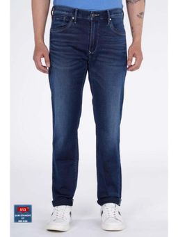 Levi's - Mens 513 Slim Fit Navy Blue Jeans