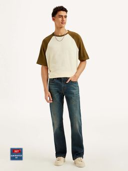 Levi's - Men's 527 Slim Bootcut Fit Blue Jeans