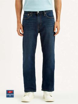 Levi's - Mens 527 Slim Bootcut Fit Dark-Blue Jeans