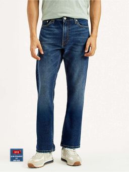 Levi's - Mens 513 Slim Straight Fit Dark-Blue Jeans